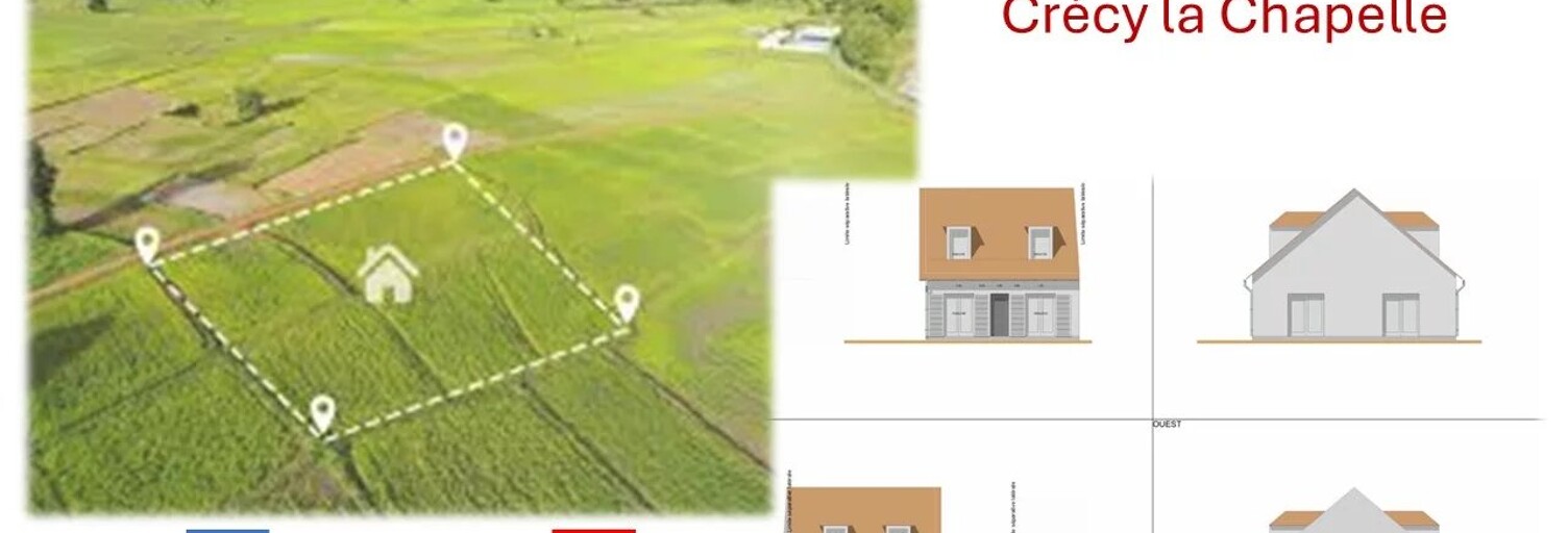 Terrain  565 m² à vendre à Crécy-la-Chapelle (77580)