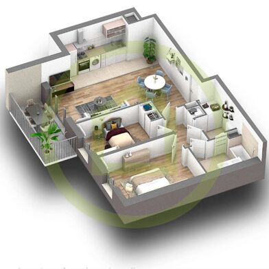 Appartement 3 pièces 465000 €