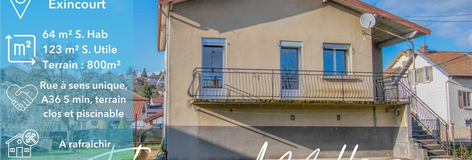 Maison 4 Pièces 64 m² à vendre à Exincourt (25400)