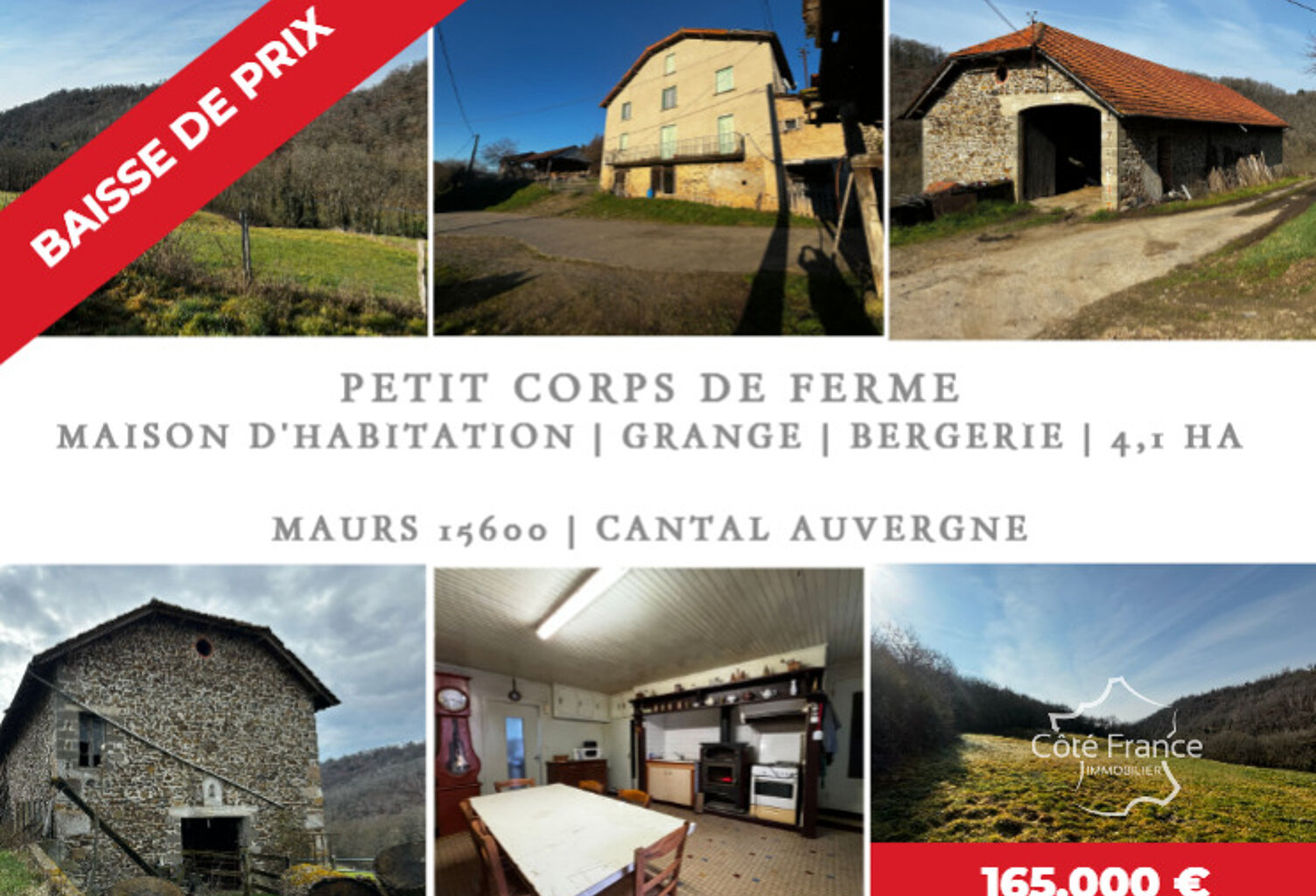 Jolie petite ferme avec maison d'habitation, grange, bergeri — photo 1