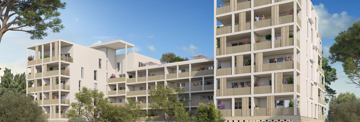 Appartement neuf T2, T3, T4, T5 Pièce 41 à 93 m² à vendre à Montpellier (34000)