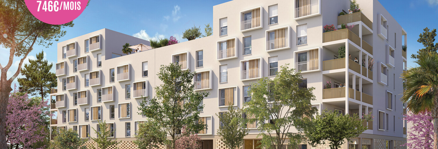 Appartement neuf T2, T3, T4, T5 Pièce 41 à 93 m² à vendre à Montpellier (34000)