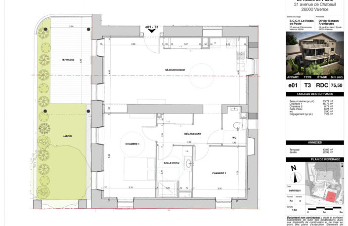 APPARTEMENT T3 de 76m2 à VALENCE — photo 2