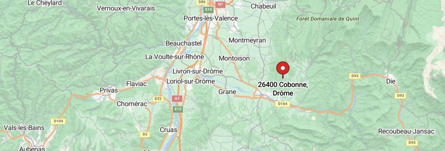 Terrain 2500 m² à construire Cobonne (26400)