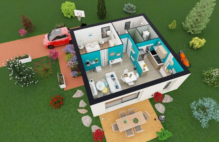 Projet de construction d'une maison 50 m² avec terrain à SAINT-BENOIT (86) — photo 2