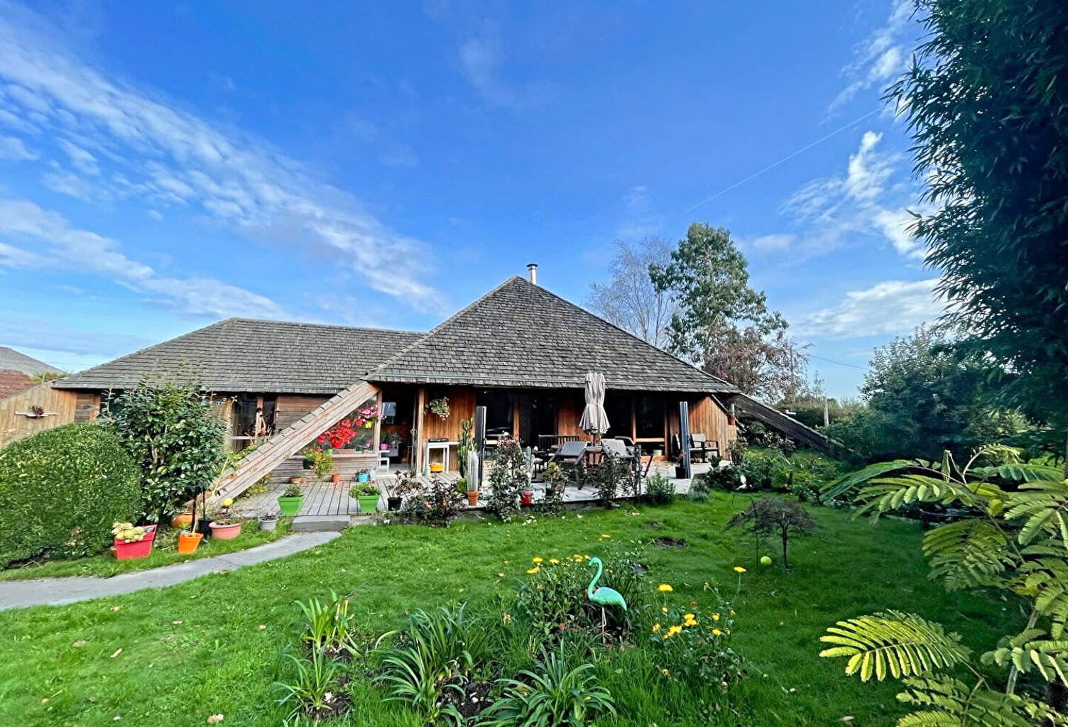 Maison d'architecte en bois - environ140m² - Pleyber-Christ. — photo 1