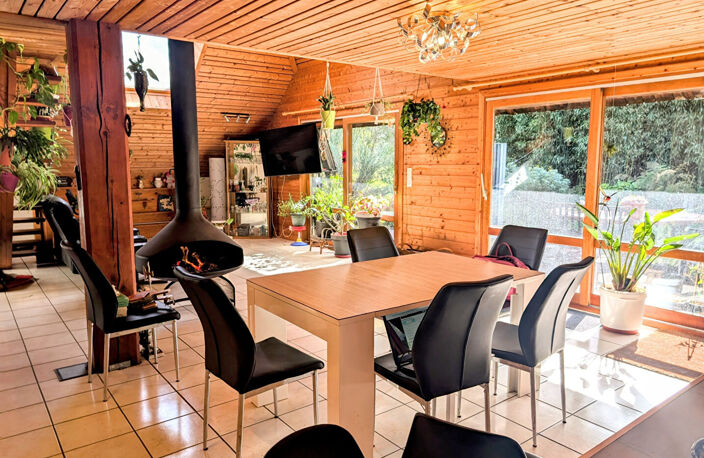 Maison d'architecte en bois - environ140m² - Pleyber-Christ. — photo 3