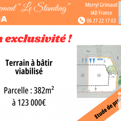 Terrain 382 m²