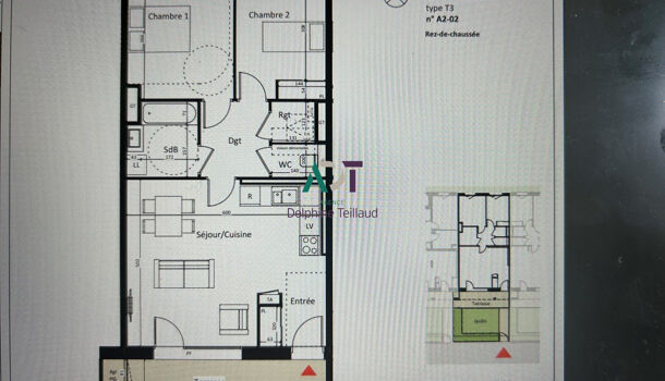 Appartement 3 pièces  à vendre Voreppe 38340