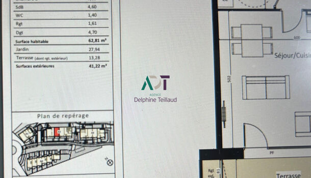 Appartement 3 pièces  à vendre Voreppe 38340