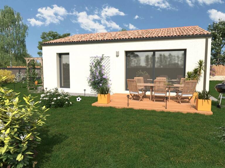Projet de construction d'une maison 60 m² avec terrain à MONTAMISE (86) — photo 1