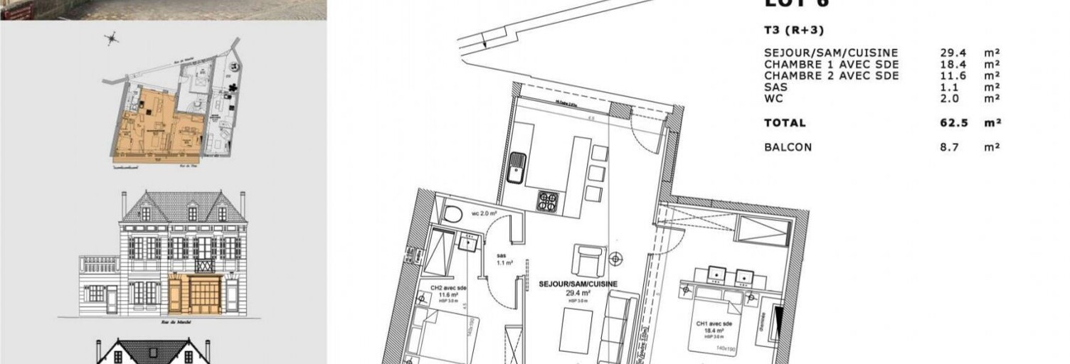 Appartement 3 Pièces 62 m² à vendre à Saint-Émilion (33330)