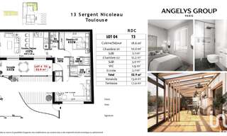 Appartement 3 Pièces 52 m² à vendre à Toulouse (31000)