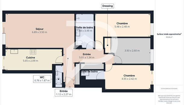 Appartement 4 pièces  à vendre Hyères 83400