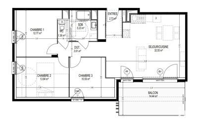 vente appartement 329 000 € à proximité de La Terrasse (38660)