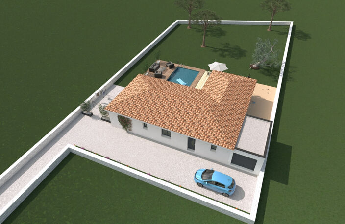 Villa PLAIN- PIED  de 120 m2 sur une parcelle de  1138 m2 — photo 2