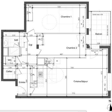 Appartement 3 pièces 475000 €