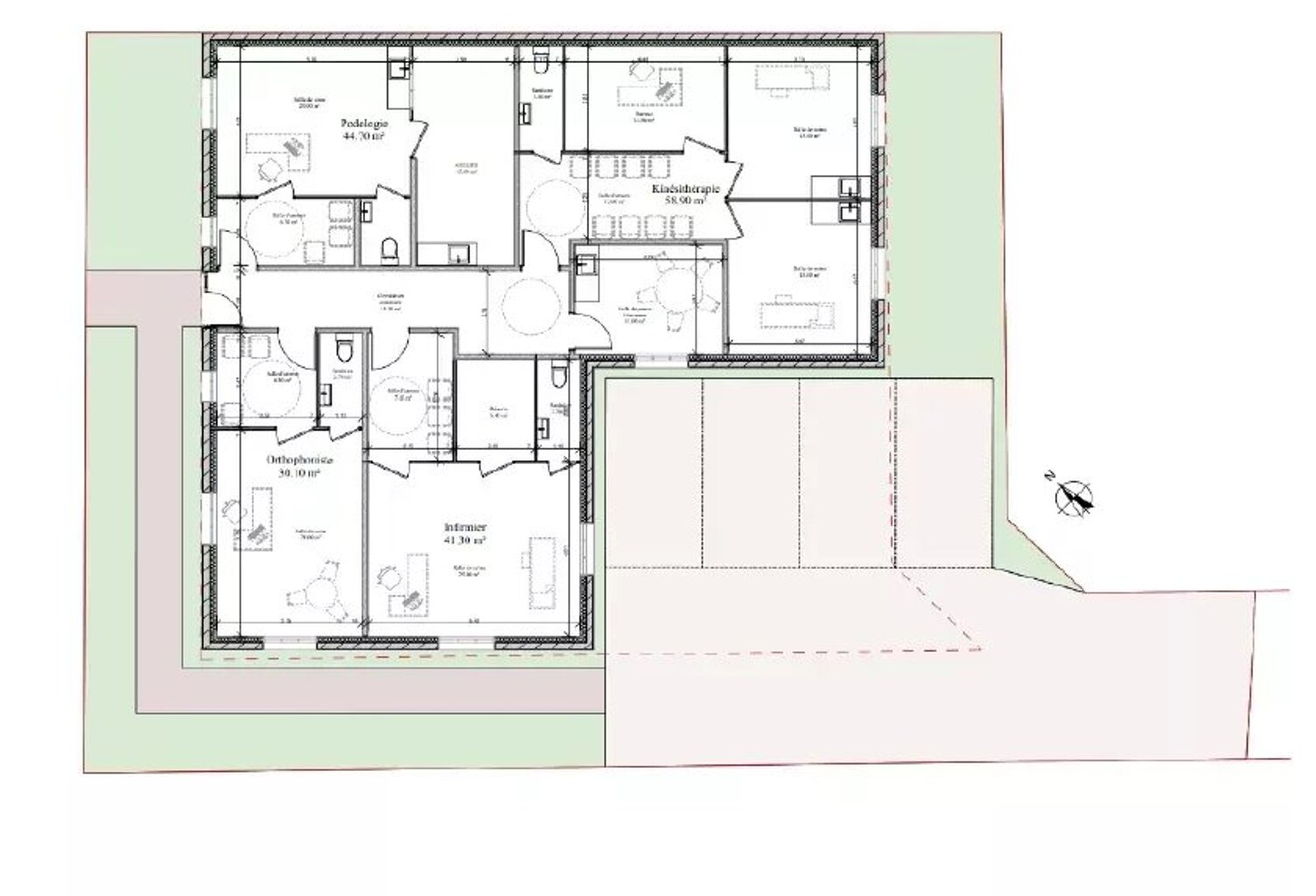 TERRAIN CONSTRUCTIBLE VIABILISE - 500 M² POUR MAISON PARAMEDICAL — photo 1