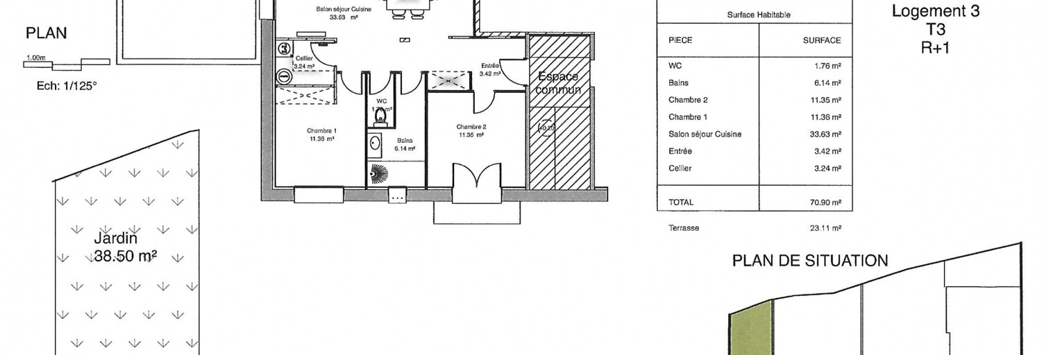 Appartement 4 Pièces 71 m² à vendre à Terrats (66300)