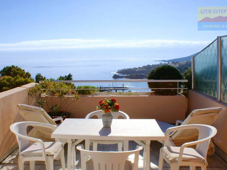 Location de vancances :  2 pièces (4 couchages), terrasse, très belle vue mer et montagne  * MM 44 * — photo 1