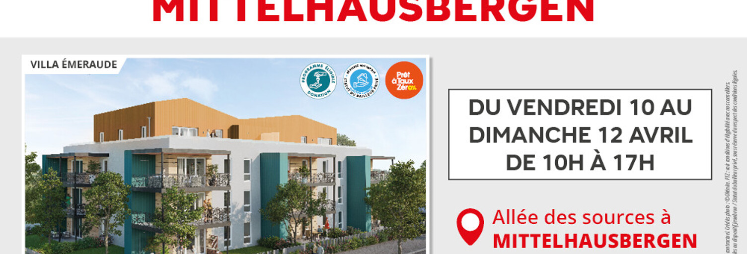 Appartement neuf T2, T3, T4, T5 Pièce 34 à 118 m² à vendre à Mittelhausbergen (67206)