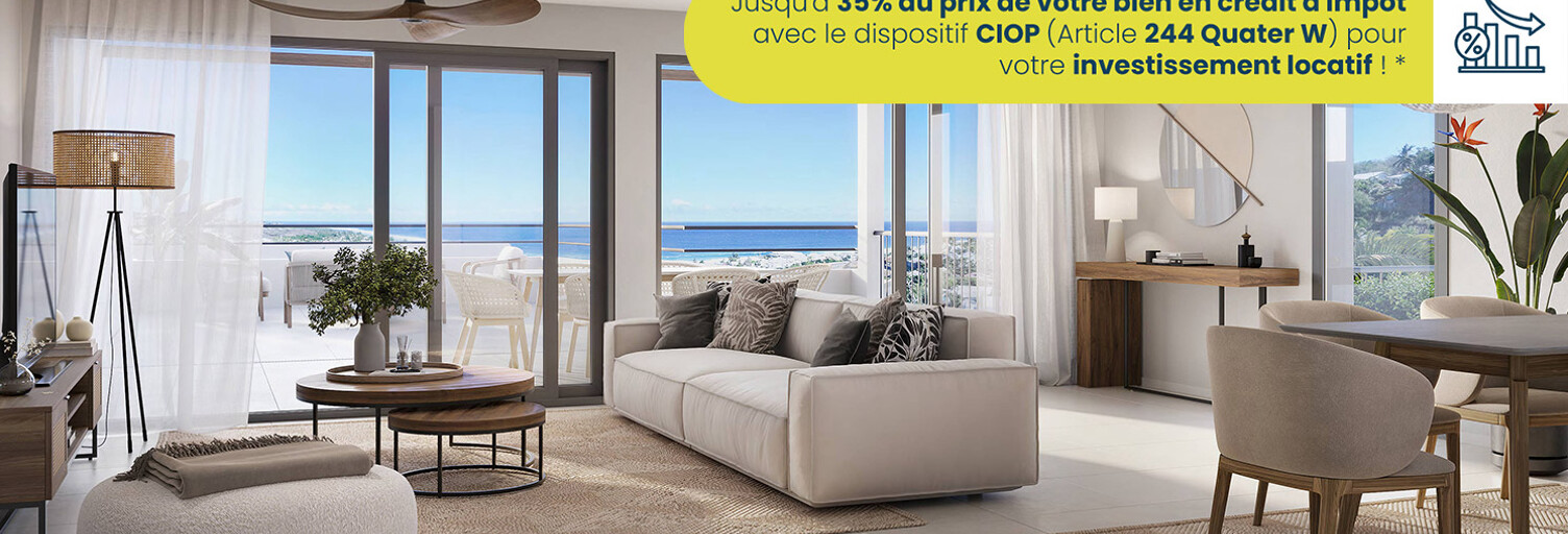 Appartement neuf T3, T4 Pièce 60 à 75 m² à vendre à Saint-Paul (97460)