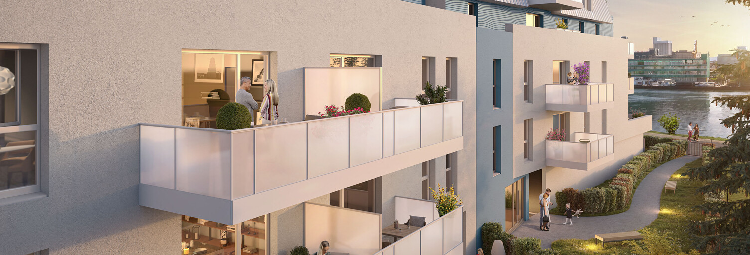 Appartement neuf T2, T3, T4 Pièce 39 à 82 m² à vendre à Huningue (68330)