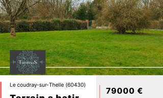 Terrain  572 m² à vendre à Le Coudray-sur-Thelle (60430)