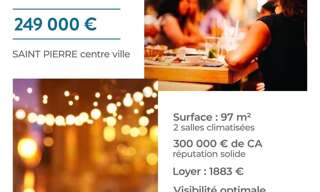 Commerce  97 m² à vendre à Saint-Pierre (97410)