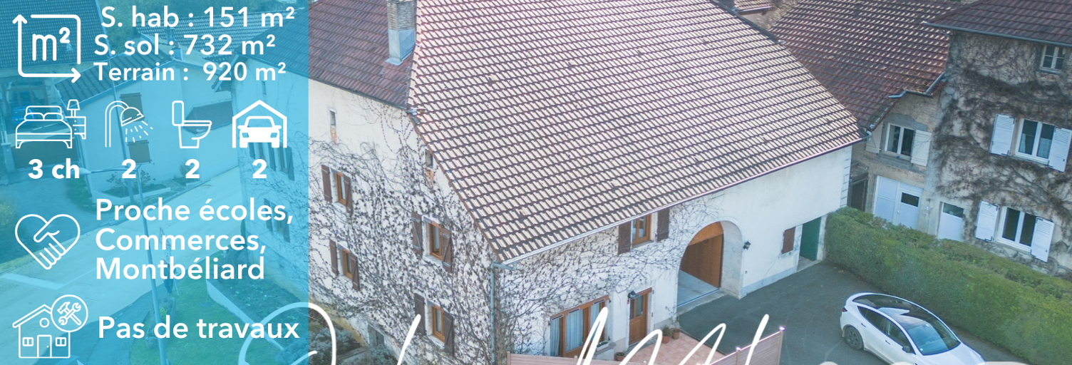 Maison 10 Pièces 151 m² à vendre à Montenois (25260)