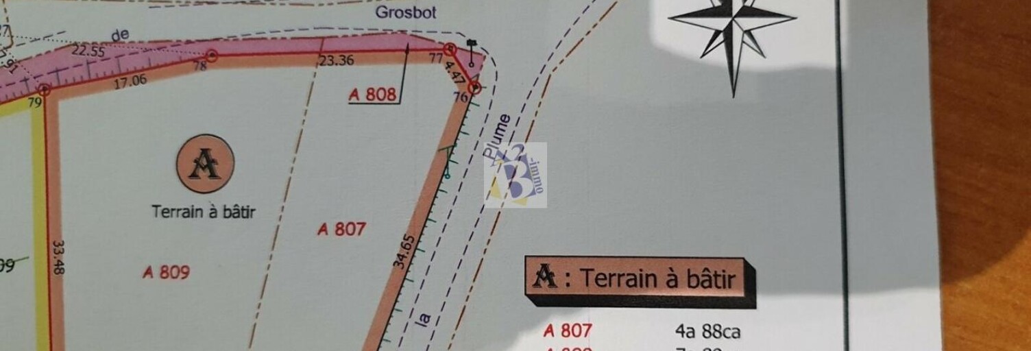 Terrain  1277 m² à vendre à Charras (16380)