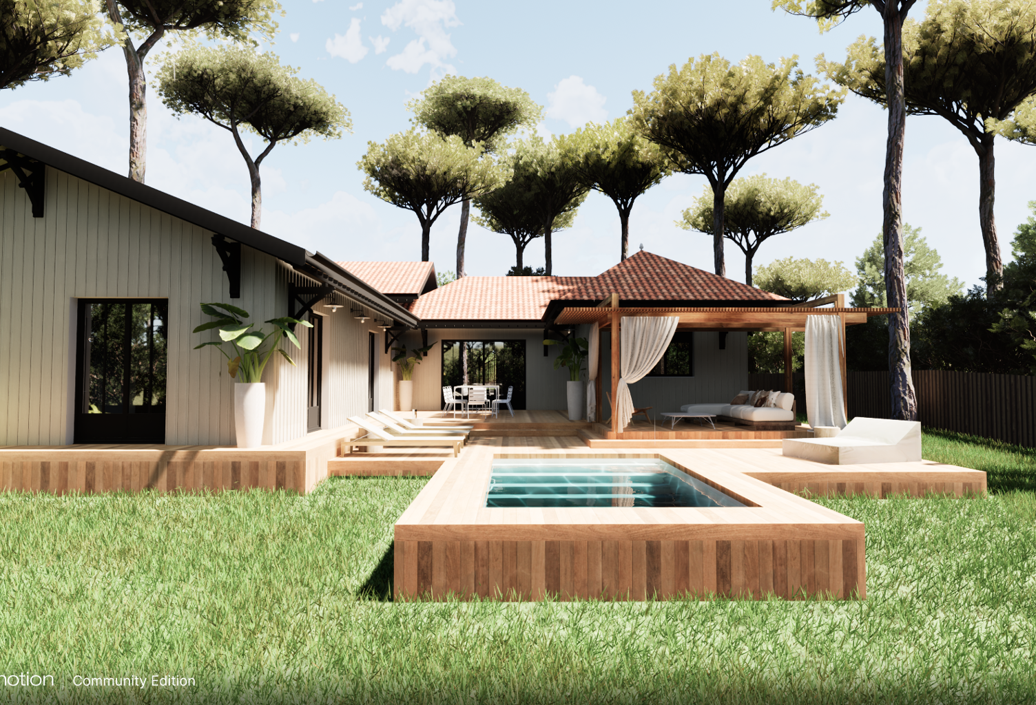 Presqu'île du Cap Ferret, villa avec projet de construction — photo 1