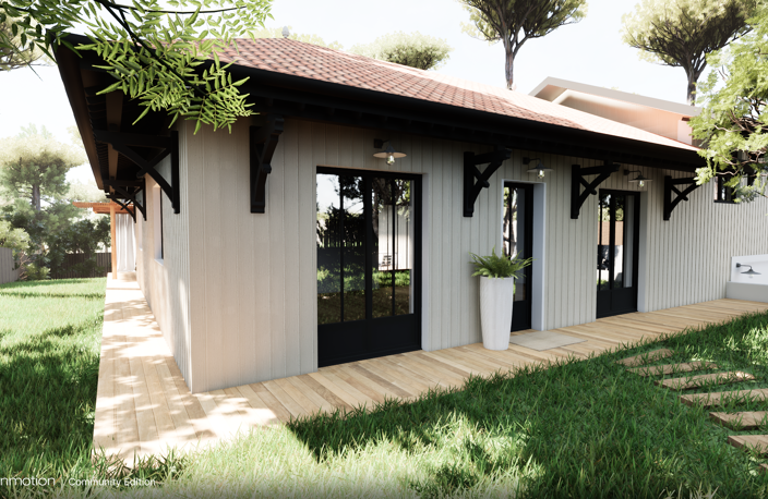 Presqu'île du Cap Ferret, villa avec projet de construction — photo 2