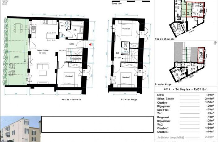 Appartement T4 avec jardin centre-ville — photo 2