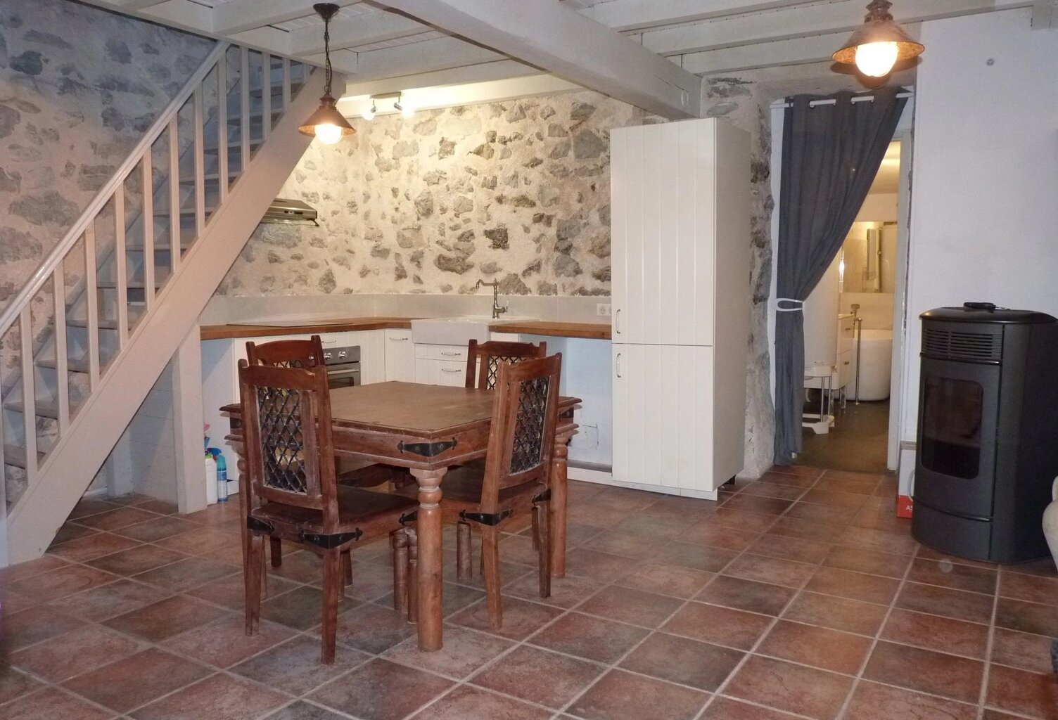 Maison de village meublée T3 à SAINT-LIZIER — photo 1