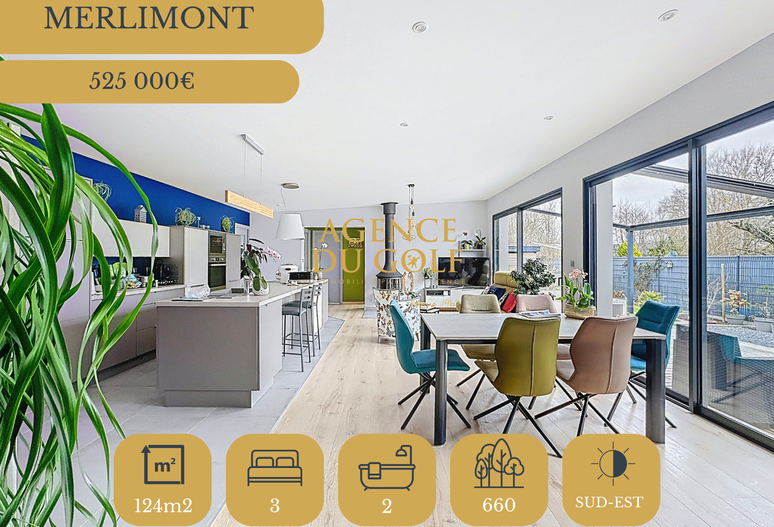 Maison de plain-pied 124 m2   3 chambres   Confort et modern — photo 1