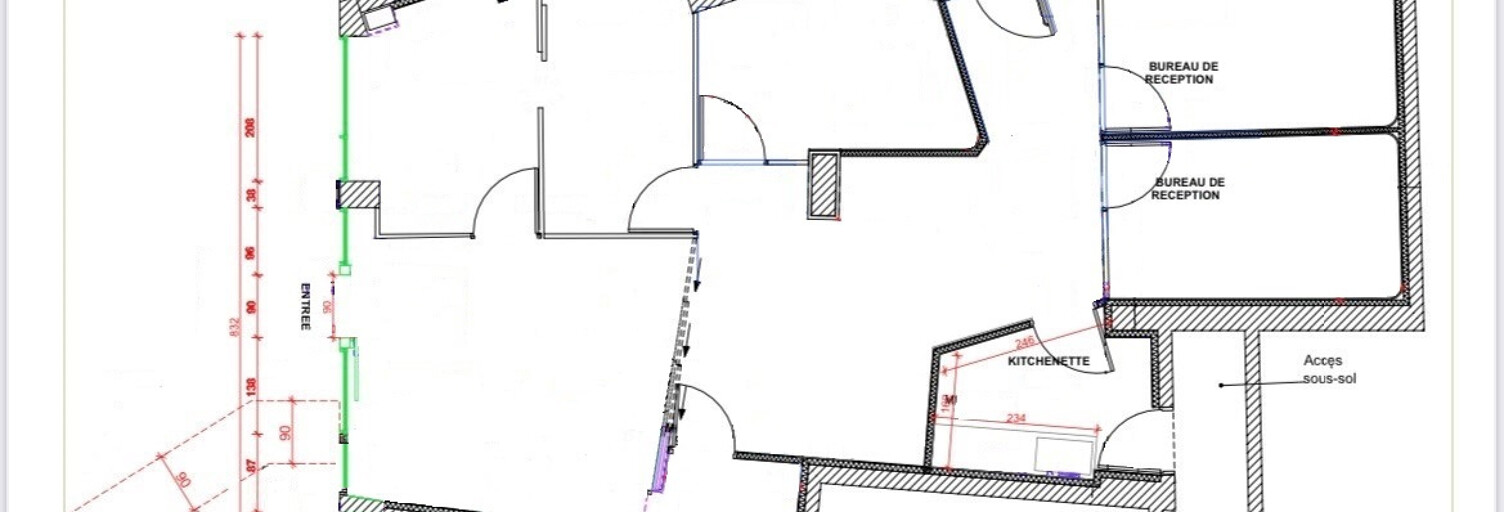 Commerce  107 m² à louer à Angers (49100)