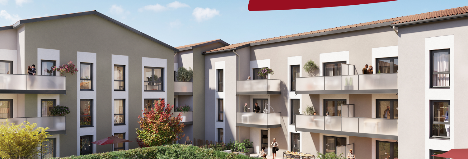 Appartement neuf T3, T4 Pièce 54 à 86 m² à vendre à Saint-Bonnet-de-Mure (69720)