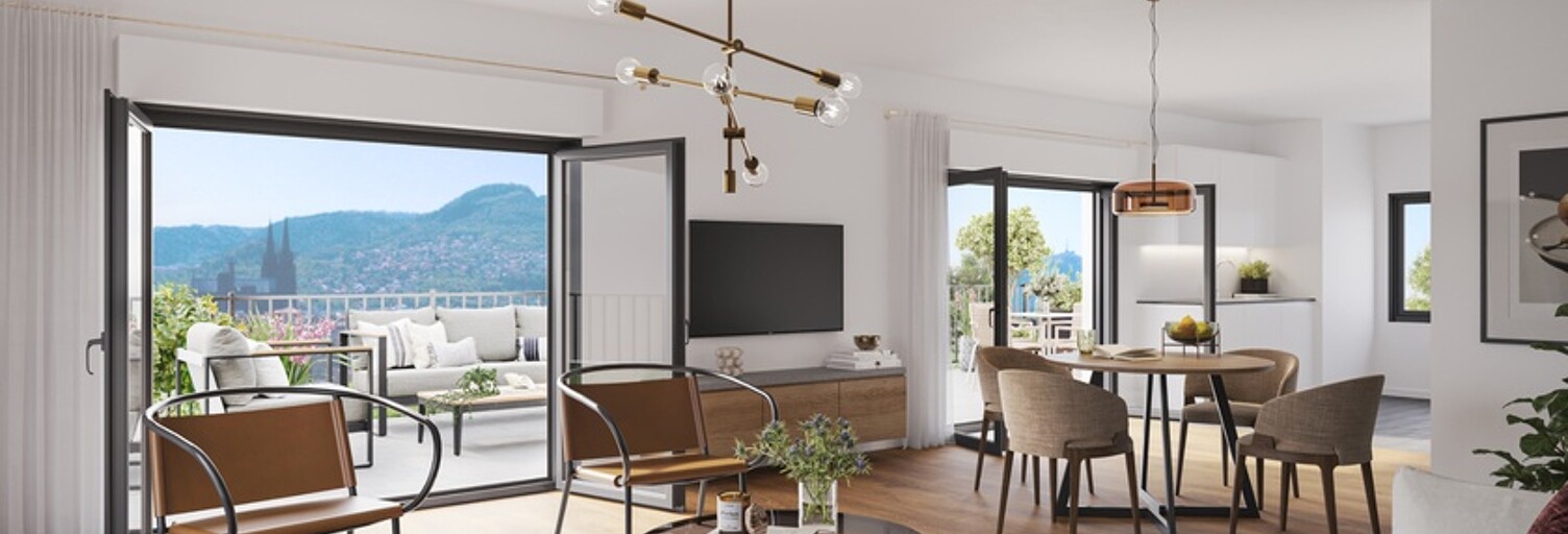 Appartement neuf T1, T2, T3, T4 Pièce 25 à 101 m² à vendre à Clermont-Ferrand (63000)