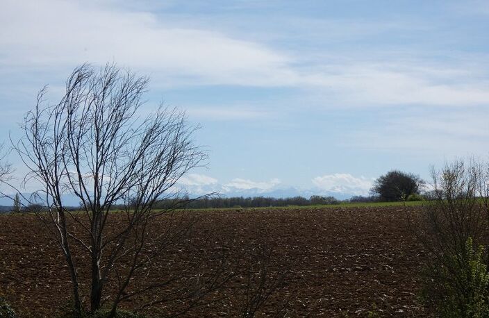 Terrain de 3340 m2 à Moncorneil-Grazan face aux Pyrénées — photo 2