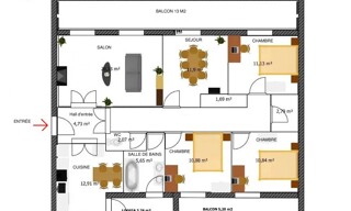 Appartement 5 Pièces 115 m² à vendre à Langon (33210)