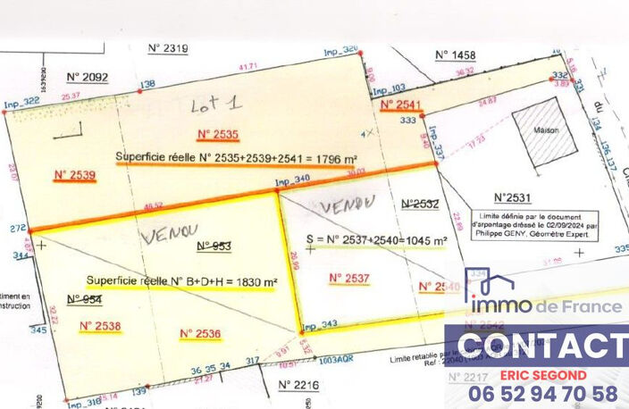 Dans village Vallée du Lot- Terrain à bâtir 1796 m2- EXCLUSIVITE- — photo 3