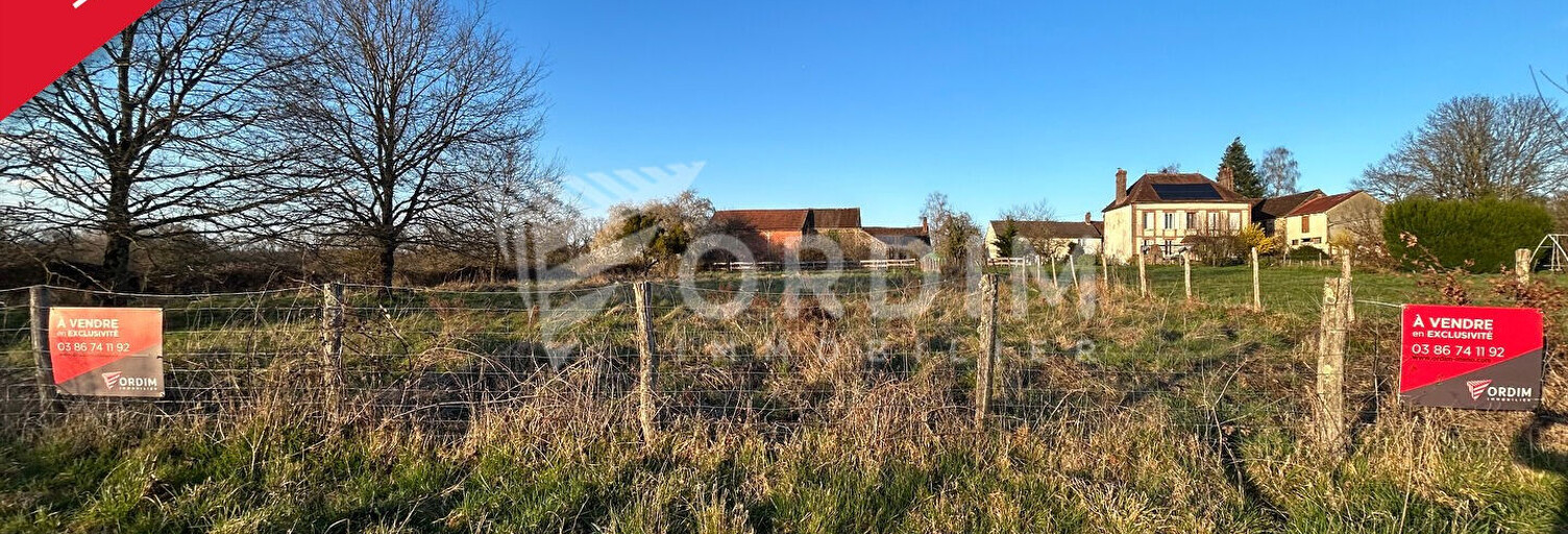 Terrain  1514 m² à vendre à Moulins-sur-Ouanne (89130)