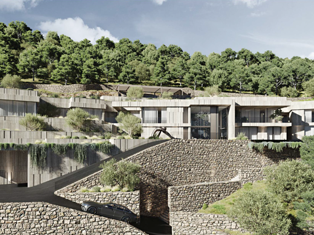 Une demeure d'exception de 1000m2 à construire à EZE vue mer — photo du bien