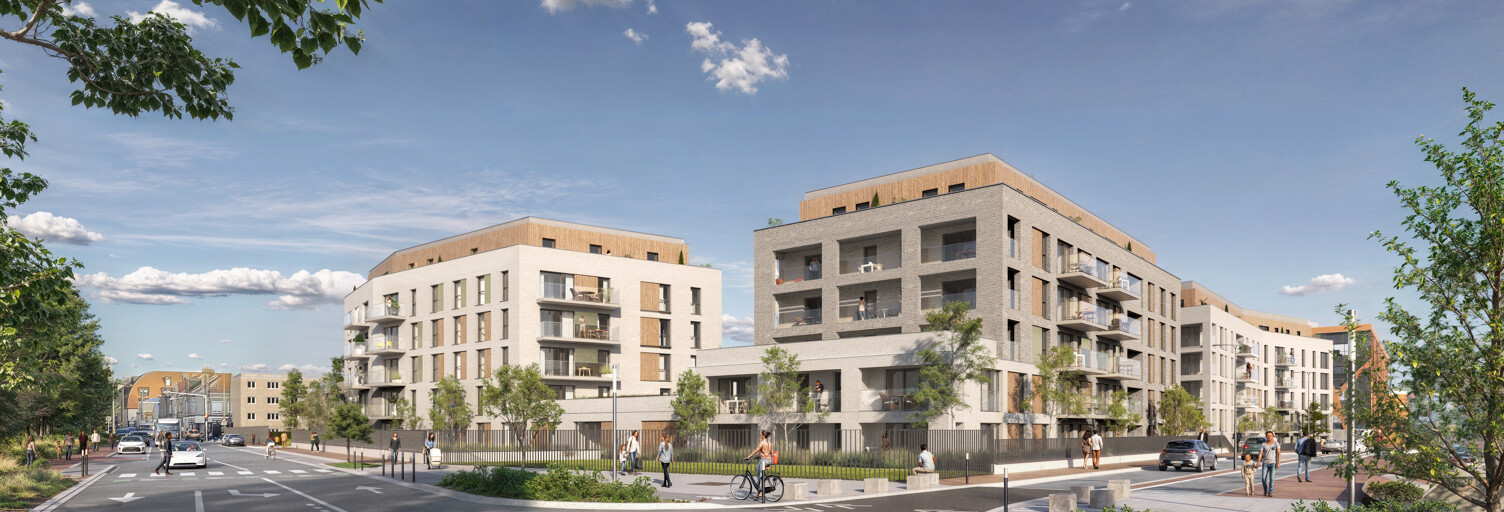 Appartement neuf T1, T2, T3 Pièce 33 à 61 m² à vendre à Calais (62100)