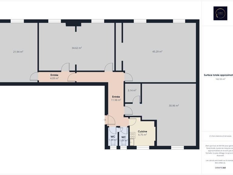 Location de bureau ou local professionnel entre 25m2 et 60 m — photo 1