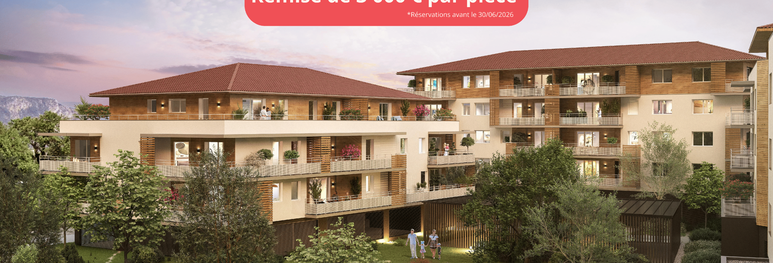 Appartement neuf T1, T2, T3, T4 Pièce 35 à 107 m² à vendre à Sassenage (38360)