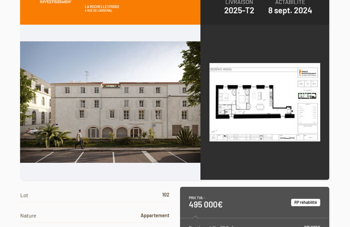 A VENDRE LA ROCHELLE HYPER CENTRE APPARTEMENT 3 PIECES  64m2 — photo 2