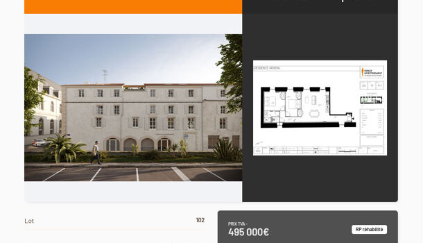Appartement 3 pièces  à vendre Rochelle (La) 17000
