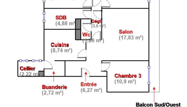 Appartement 4 pièces  à vendre Fontaine 38600